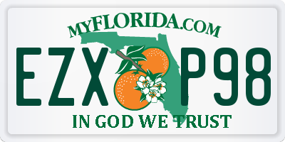 FL license plate EZXP98