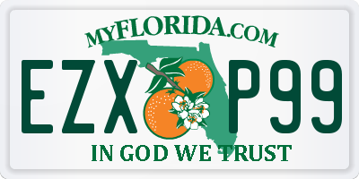 FL license plate EZXP99