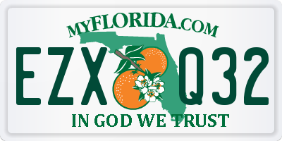 FL license plate EZXQ32