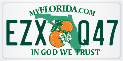 FL license plate EZXQ47