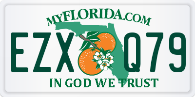 FL license plate EZXQ79