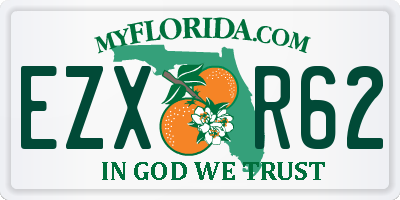 FL license plate EZXR62