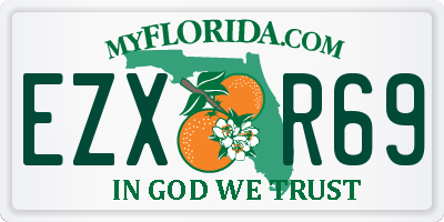 FL license plate EZXR69