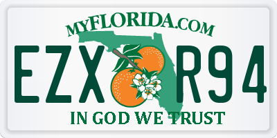 FL license plate EZXR94