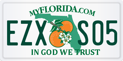 FL license plate EZXS05