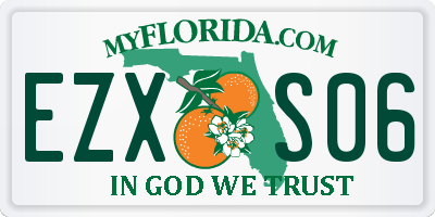 FL license plate EZXS06