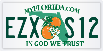 FL license plate EZXS12