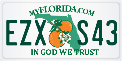 FL license plate EZXS43