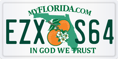 FL license plate EZXS64