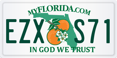 FL license plate EZXS71