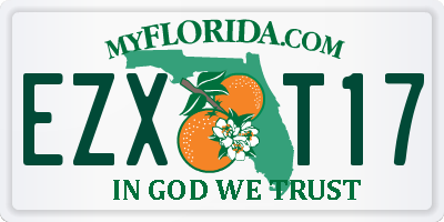 FL license plate EZXT17