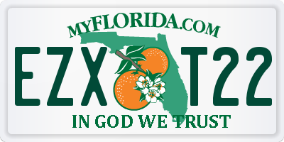 FL license plate EZXT22