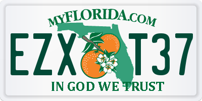 FL license plate EZXT37