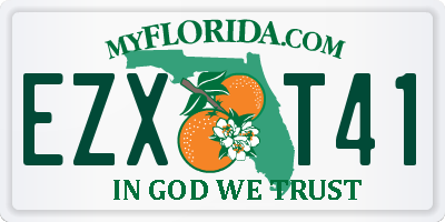 FL license plate EZXT41