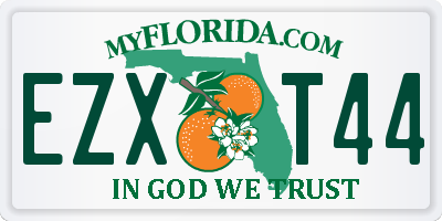 FL license plate EZXT44