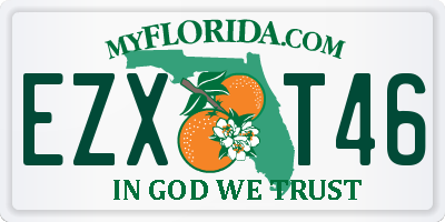 FL license plate EZXT46