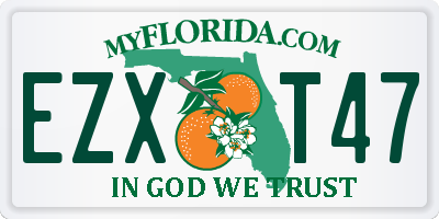 FL license plate EZXT47