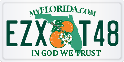 FL license plate EZXT48