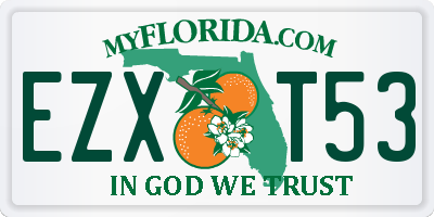 FL license plate EZXT53