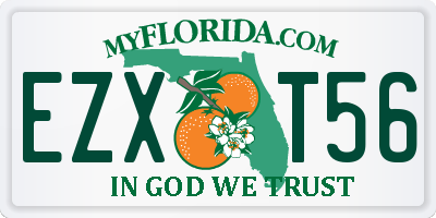 FL license plate EZXT56