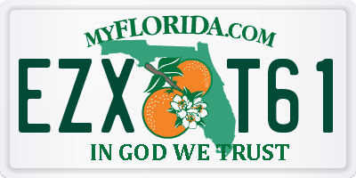 FL license plate EZXT61