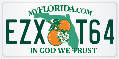 FL license plate EZXT64