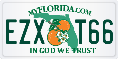 FL license plate EZXT66