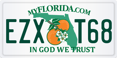 FL license plate EZXT68