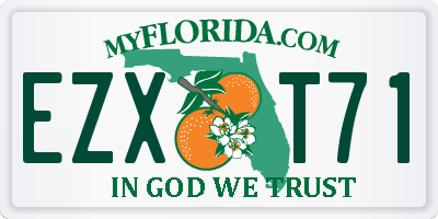 FL license plate EZXT71