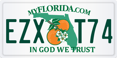 FL license plate EZXT74