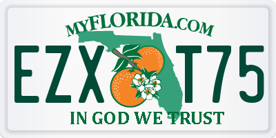 FL license plate EZXT75