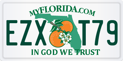 FL license plate EZXT79