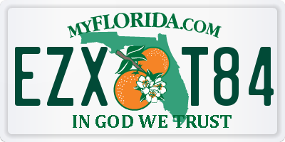 FL license plate EZXT84