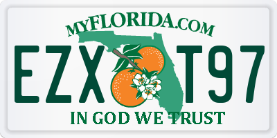 FL license plate EZXT97