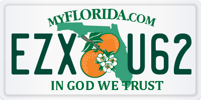 FL license plate EZXU62