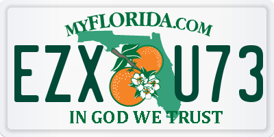 FL license plate EZXU73