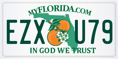 FL license plate EZXU79