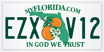 FL license plate EZXV12