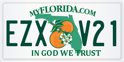 FL license plate EZXV21