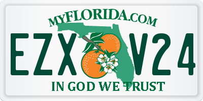 FL license plate EZXV24