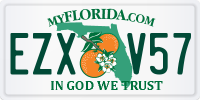 FL license plate EZXV57