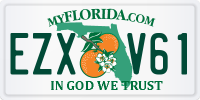 FL license plate EZXV61