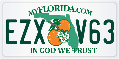 FL license plate EZXV63