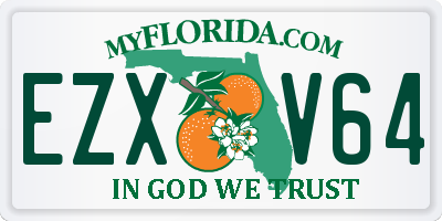 FL license plate EZXV64