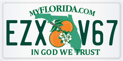 FL license plate EZXV67