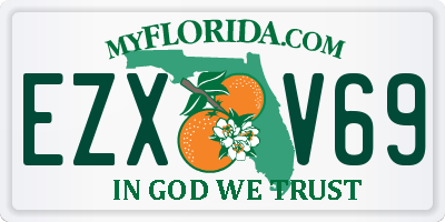 FL license plate EZXV69