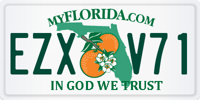 FL license plate EZXV71