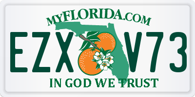 FL license plate EZXV73