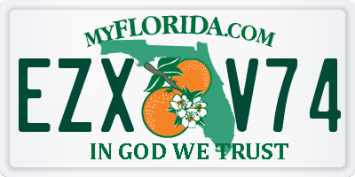 FL license plate EZXV74