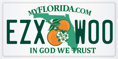 FL license plate EZXW00